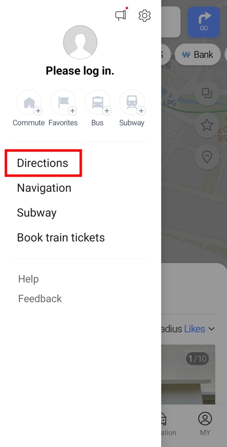 naver map core feature - direction