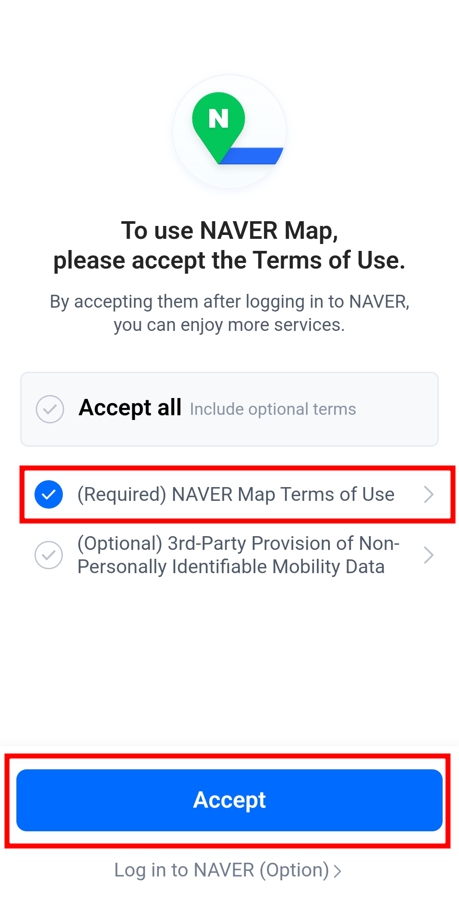 how to use naver map and navigation - naver map terms and condition