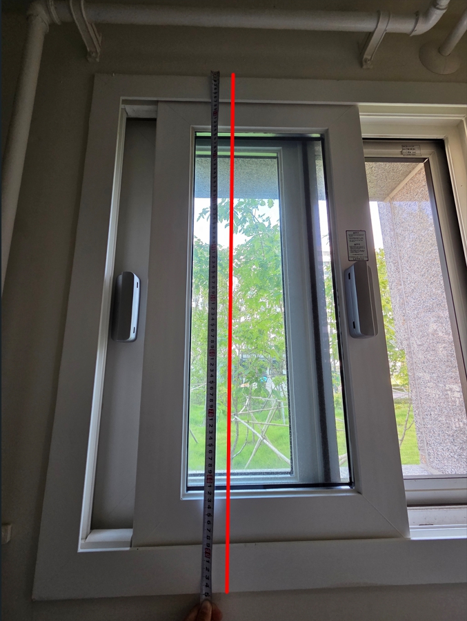 샷시 견적 - 사이즈 재는법 - 세로